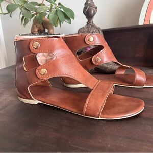 Gladiator Sandals Cognac brown size 8.5